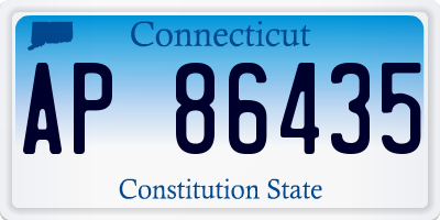 CT license plate AP86435