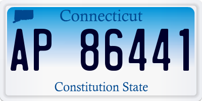 CT license plate AP86441