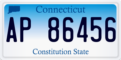 CT license plate AP86456