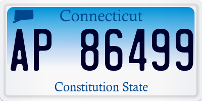 CT license plate AP86499