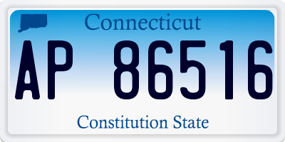 CT license plate AP86516