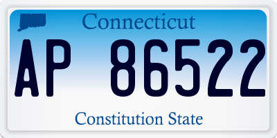 CT license plate AP86522