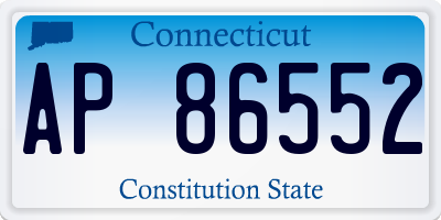 CT license plate AP86552