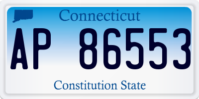 CT license plate AP86553