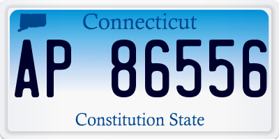 CT license plate AP86556