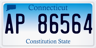 CT license plate AP86564