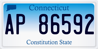 CT license plate AP86592