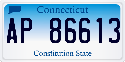 CT license plate AP86613