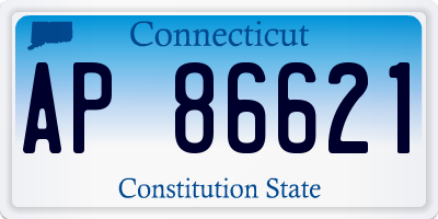 CT license plate AP86621
