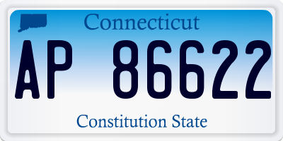 CT license plate AP86622