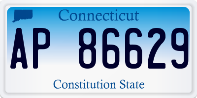 CT license plate AP86629