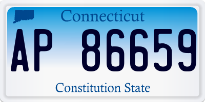 CT license plate AP86659