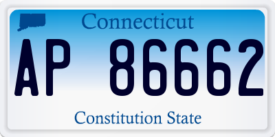 CT license plate AP86662