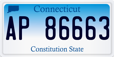 CT license plate AP86663