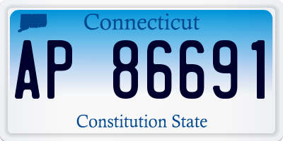 CT license plate AP86691