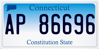CT license plate AP86696