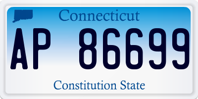 CT license plate AP86699