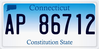 CT license plate AP86712