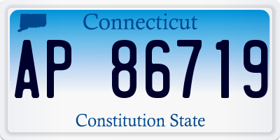 CT license plate AP86719