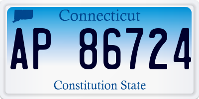 CT license plate AP86724