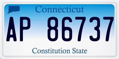 CT license plate AP86737