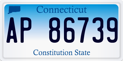 CT license plate AP86739