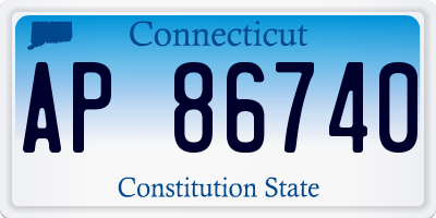 CT license plate AP86740
