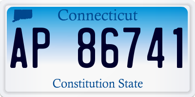 CT license plate AP86741