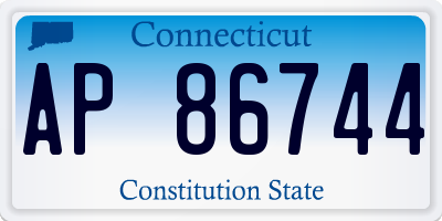 CT license plate AP86744