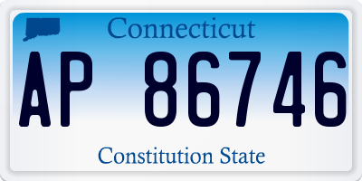 CT license plate AP86746