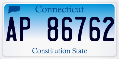 CT license plate AP86762