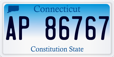 CT license plate AP86767
