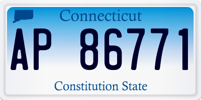 CT license plate AP86771