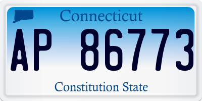 CT license plate AP86773