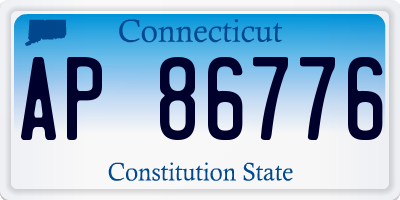 CT license plate AP86776