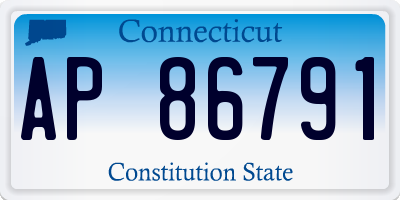 CT license plate AP86791
