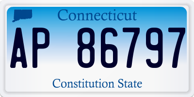 CT license plate AP86797
