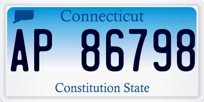 CT license plate AP86798