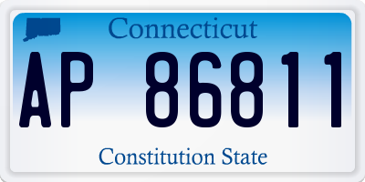 CT license plate AP86811