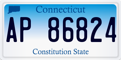 CT license plate AP86824