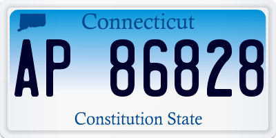 CT license plate AP86828