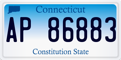 CT license plate AP86883
