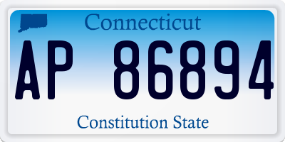 CT license plate AP86894