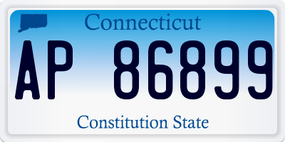 CT license plate AP86899