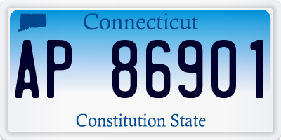 CT license plate AP86901
