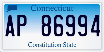 CT license plate AP86994