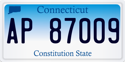 CT license plate AP87009