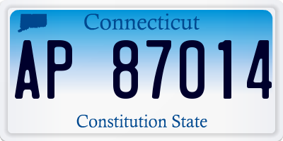 CT license plate AP87014