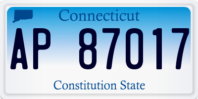 CT license plate AP87017