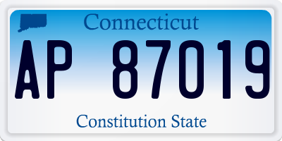 CT license plate AP87019